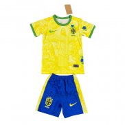 Maglia Brasile Jesus Bambino 2024-2025 Giallo