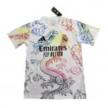 Maglia Real Madrid Dragon 2024-2025 Bianco Thailandia